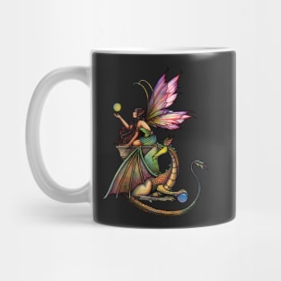 Dragon's Orbs Fairy and Dragon Art Mug